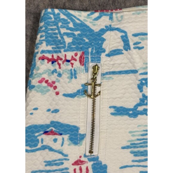 Lilly Pulitzer Tate Mini Skirt Womens 0 Watch Out Lighthouse Pockets Beach READ - Picture 3 of 9
